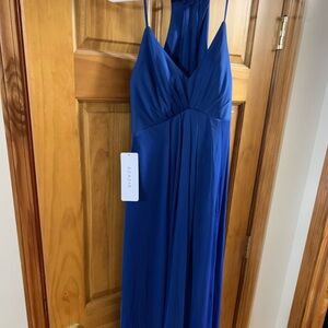 Never been worn royal blue bridesmaid Azazie Dress